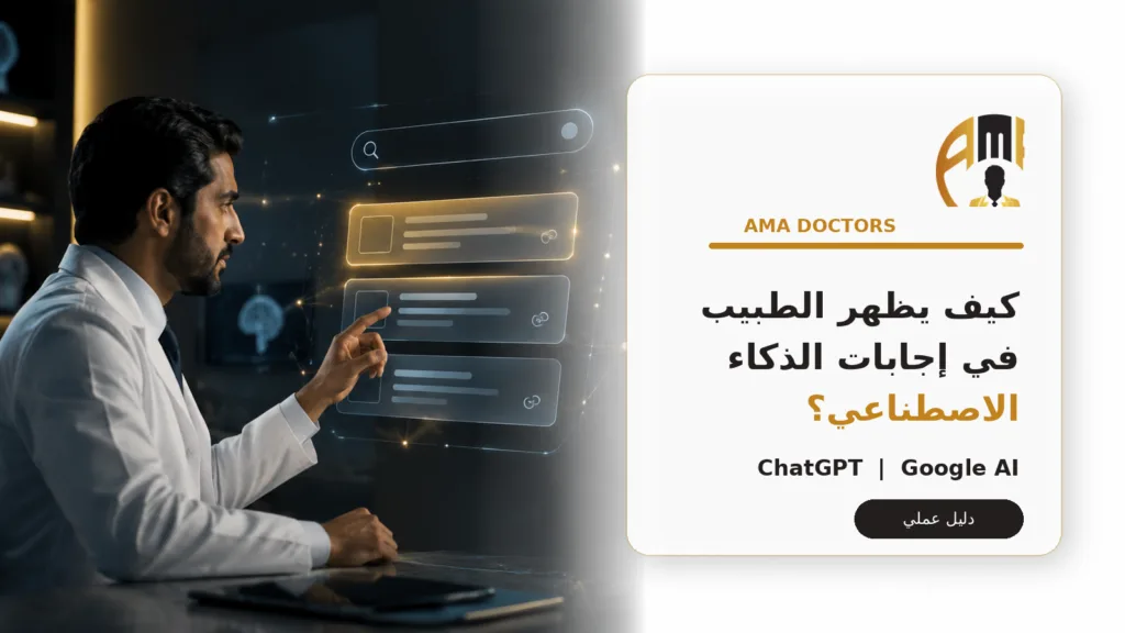 يظهر الطبيب إجابات ChatGPT وGoogle — كيف يظهر الطبيب في إجابات ChatGPT وGoogle AI؟